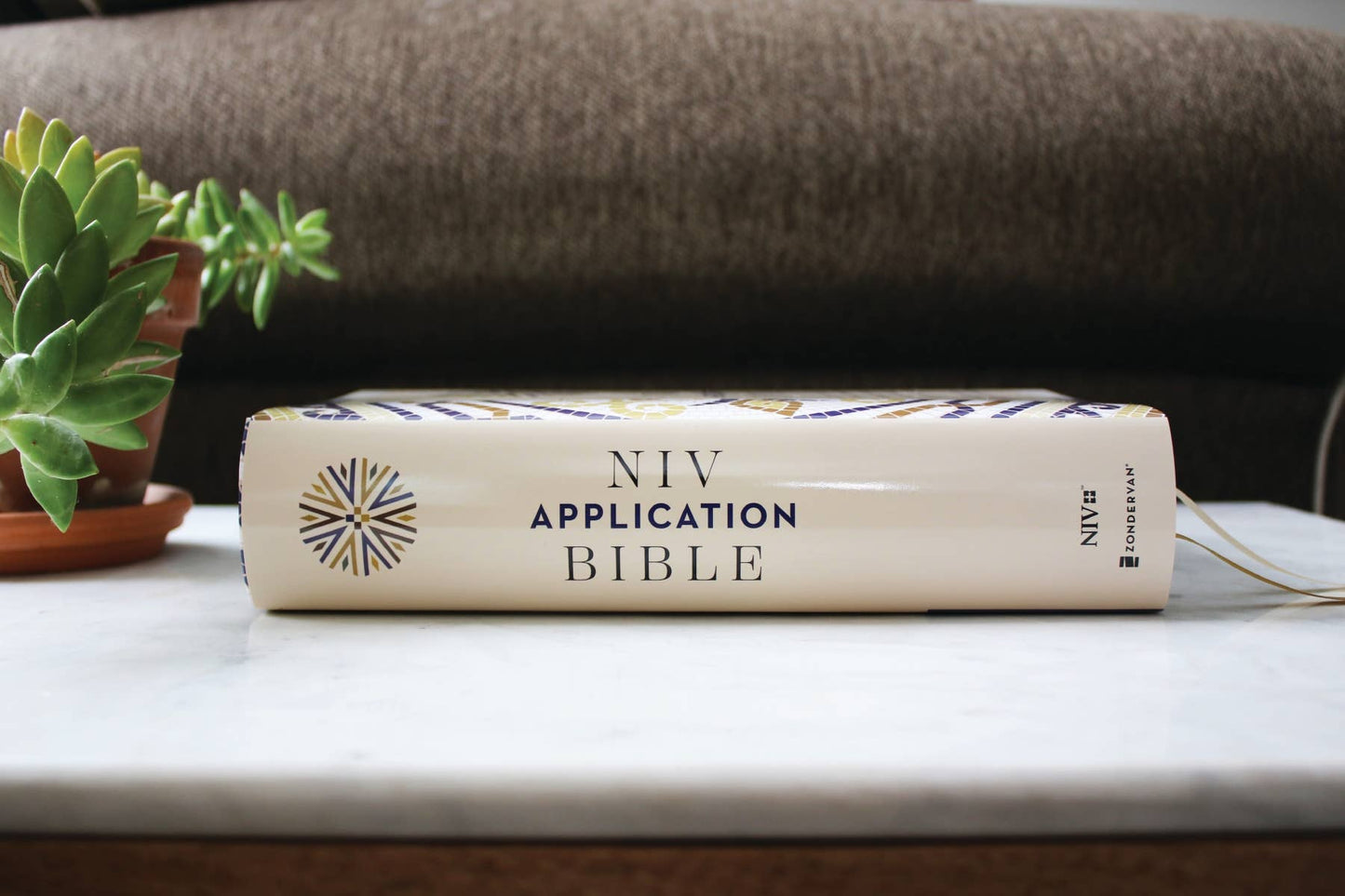 NIV Application Bible Hardcover Multi Cream Red Letter