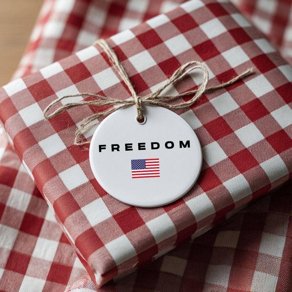 Freedom Christmas Ornament, Freedom Christmas Tree Decor