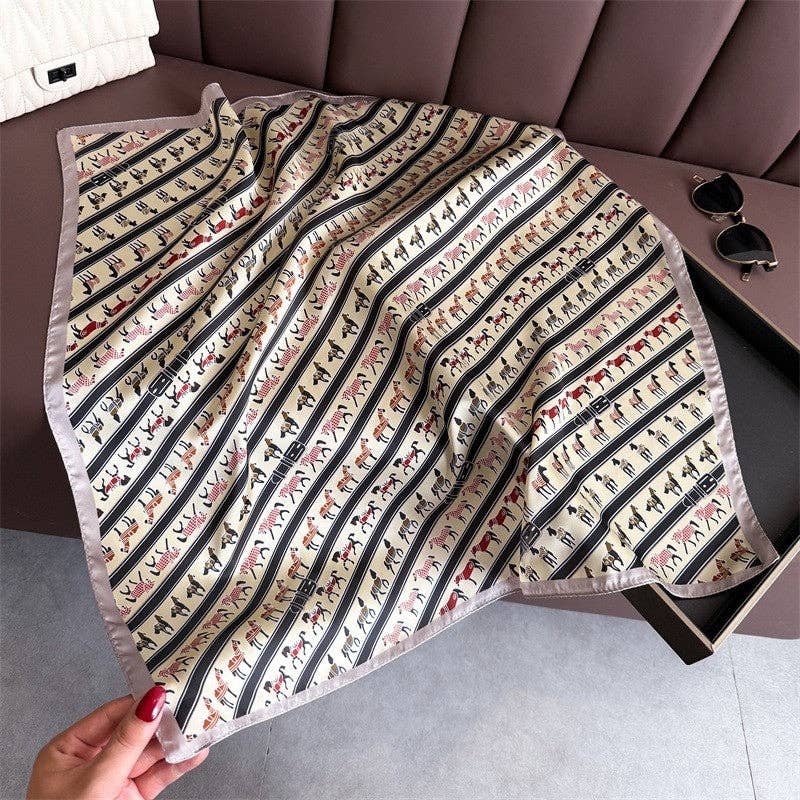 Fashion Print Square Scarf