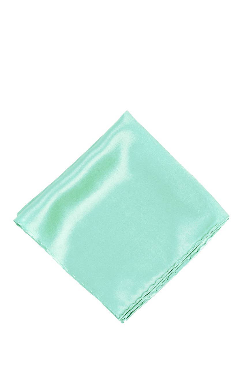 Glossy Faux Silk Poly Satin Square Hanky Scarf