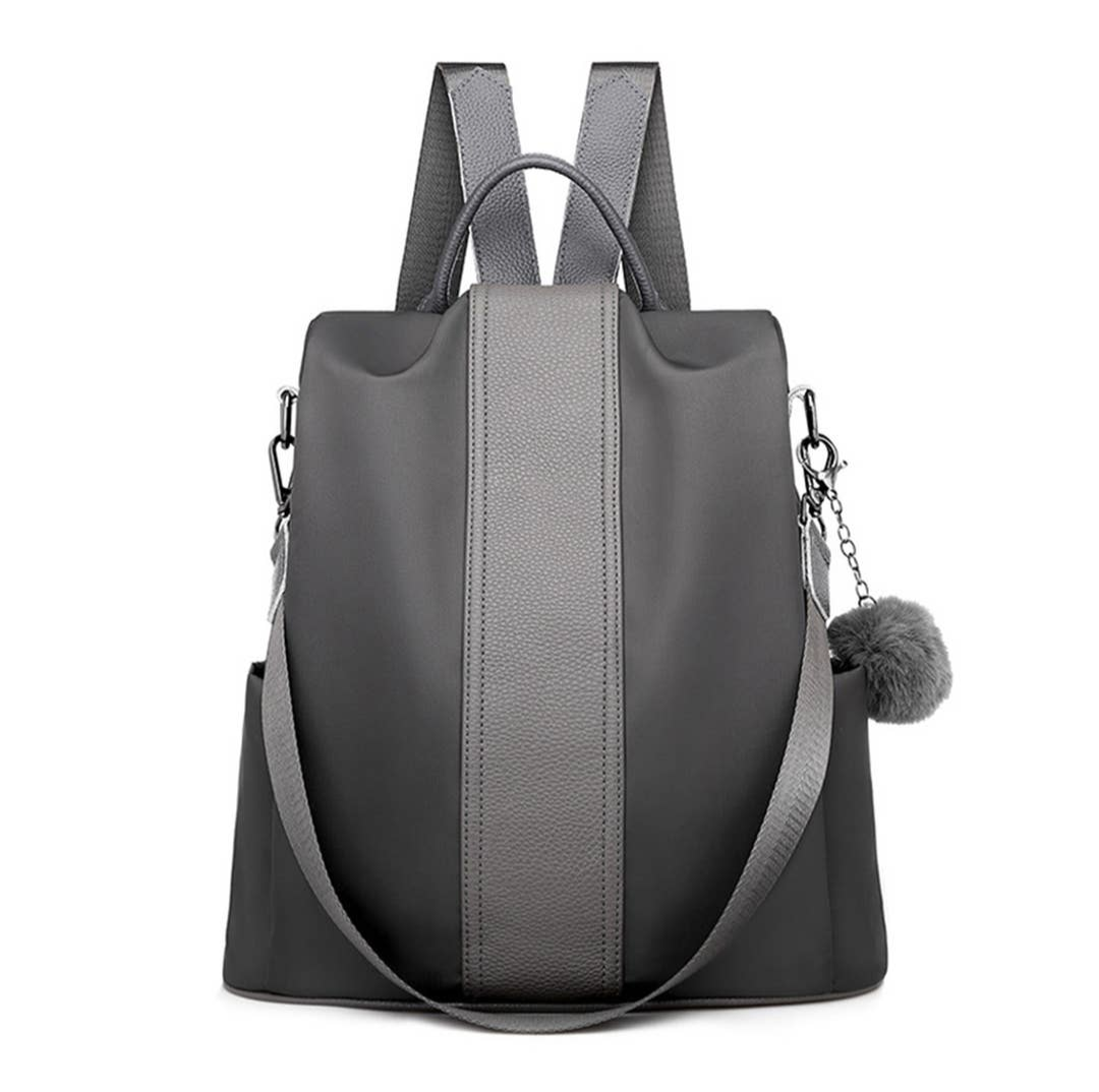 Women Fashion Retro Soft Leather Student Backpack