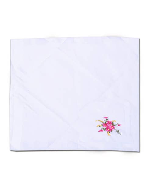 Women's Embroidered Cotton Handkerchief 6pc Box Set