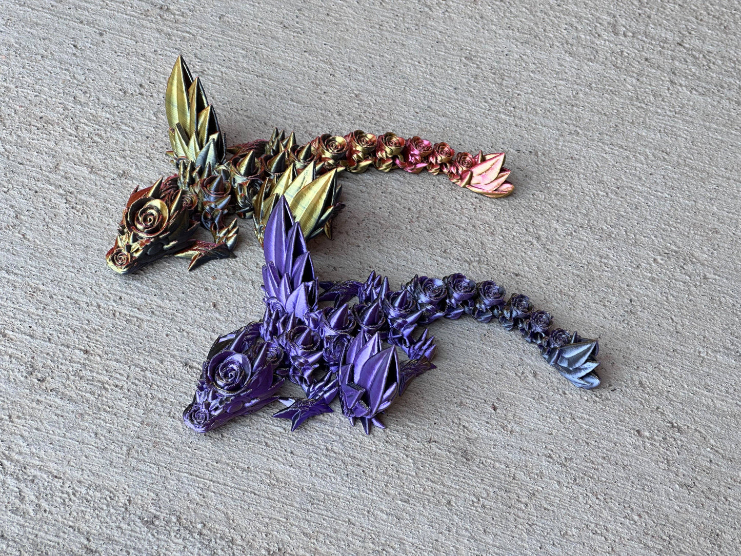 3D Printed Baby Rose Wing Dragon