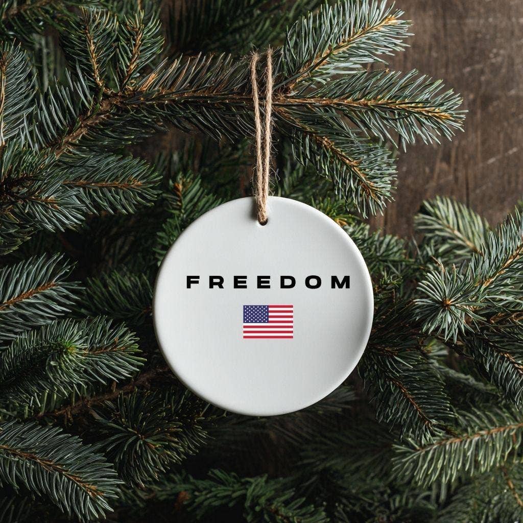Freedom Christmas Ornament, Freedom Christmas Tree Decor
