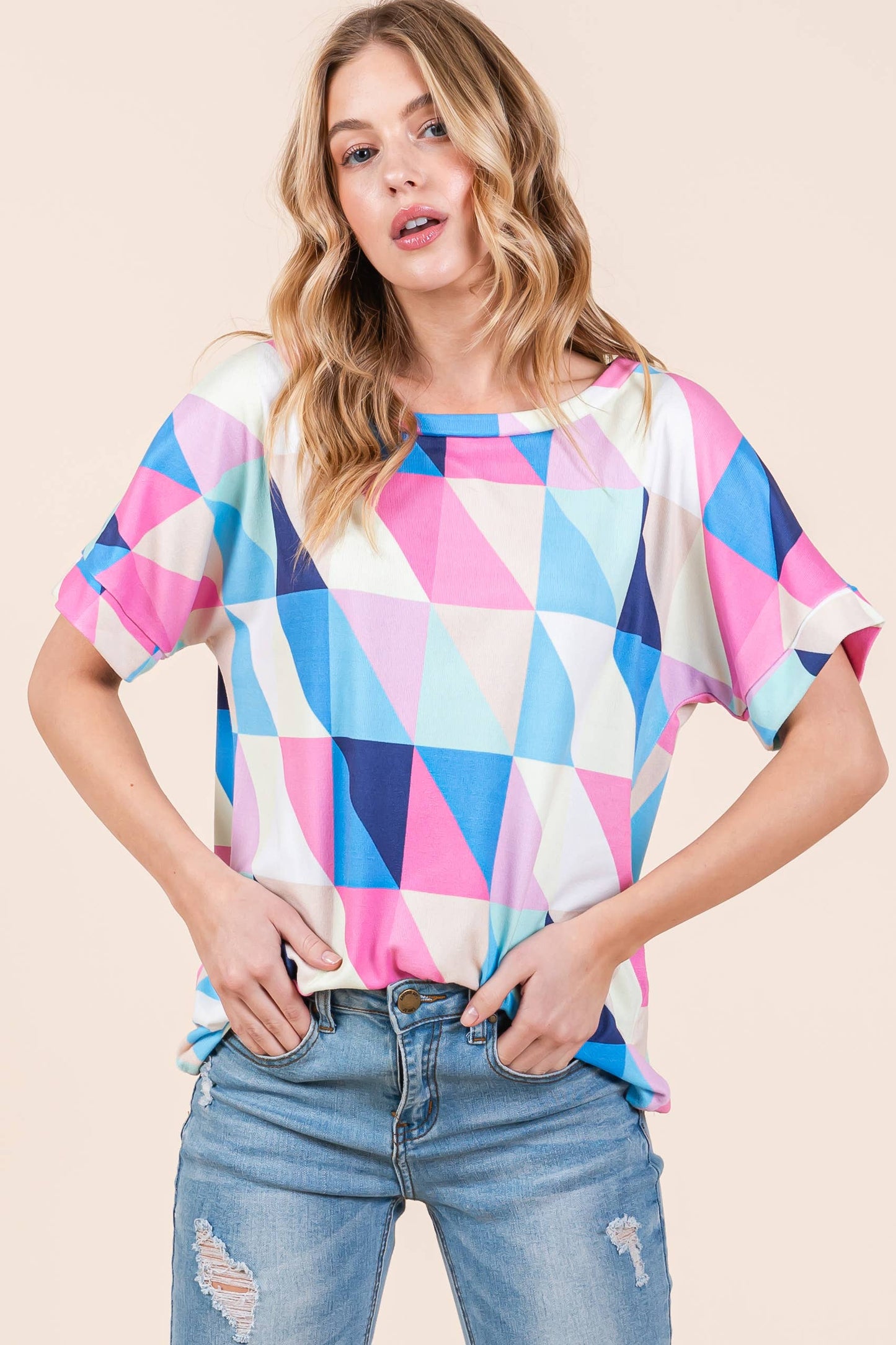 Relaxed Knit T-Shirt