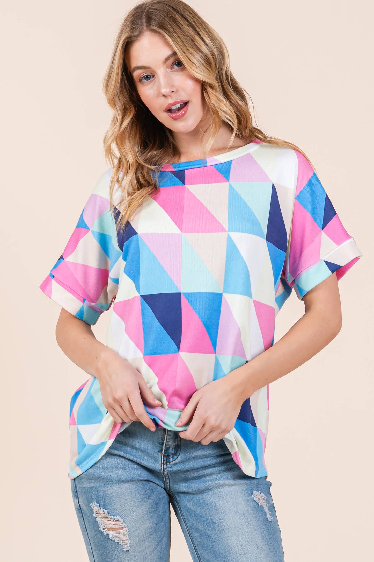 Relaxed Knit T-Shirt
