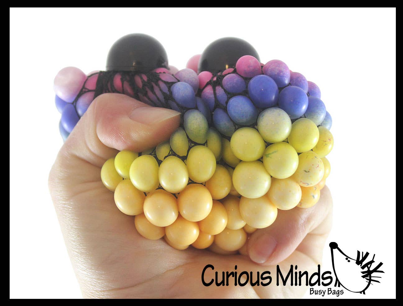 Rainbow Mesh Doh Filled Squeeze Balls - Doh - Ultra Squish