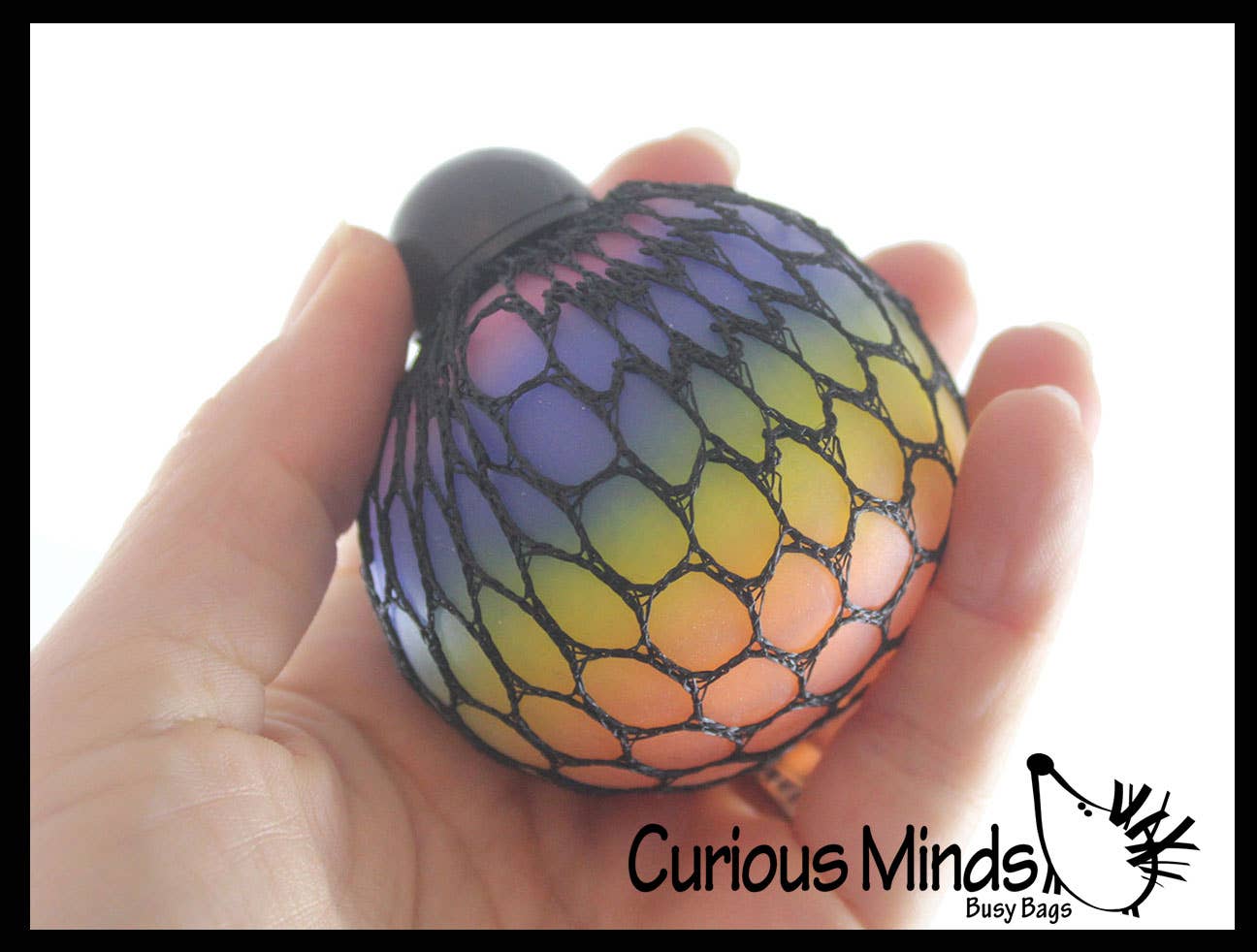 Rainbow Mesh Doh Filled Squeeze Balls - Doh - Ultra Squish