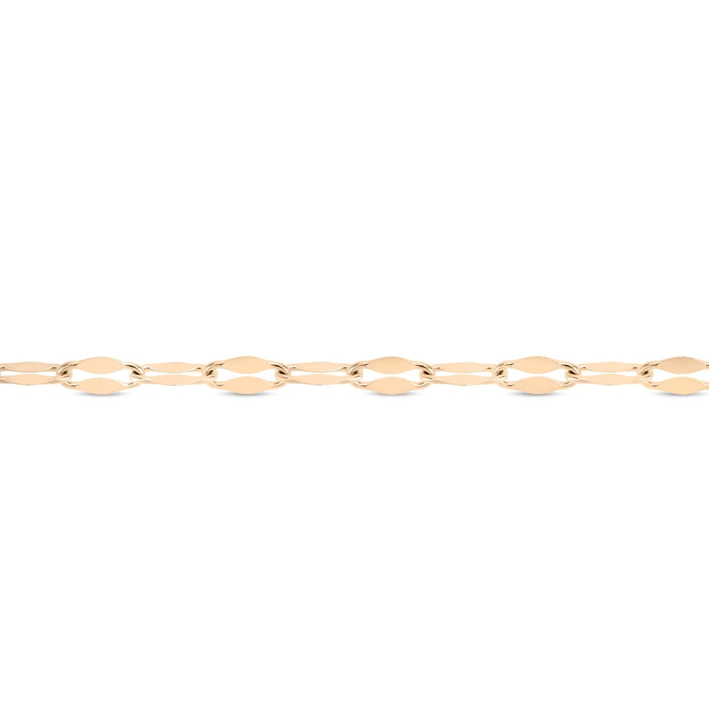 2mm Stainless Steel Lip Chain By The Foot