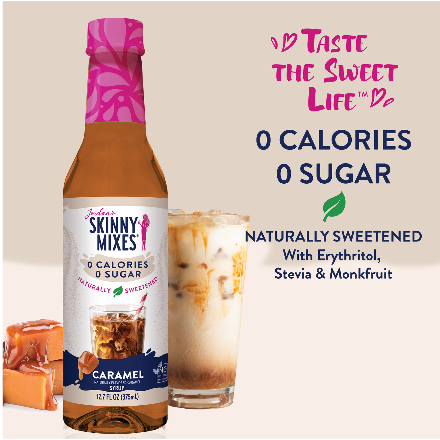 Naturally Sweetened Caramel Syrup - 375ml