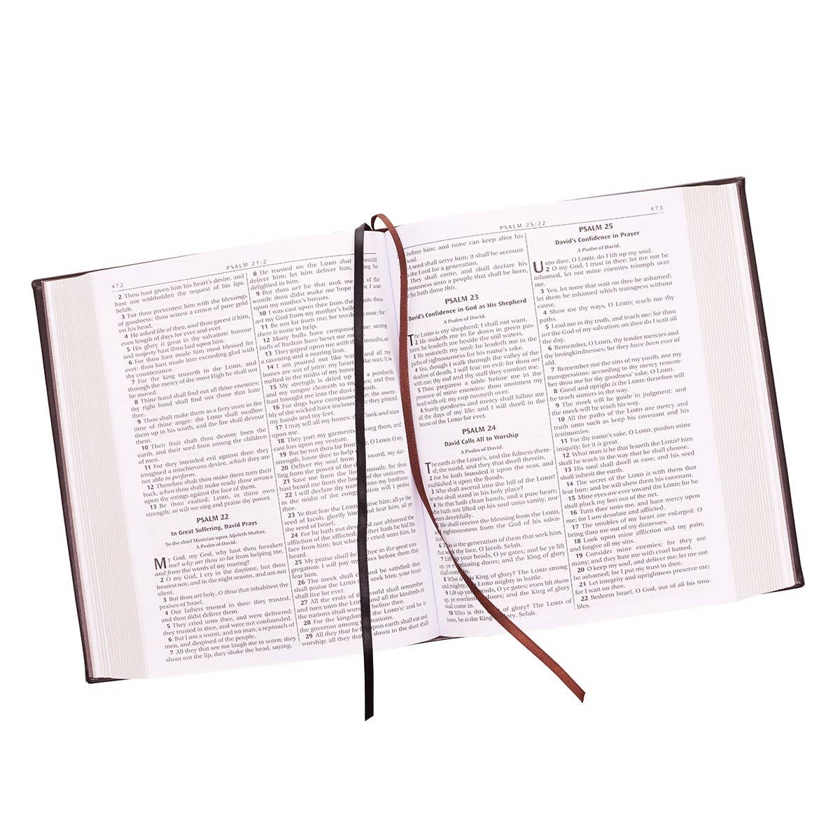 KJV Family Bible Faux Leather Padded HC, Dark Brown