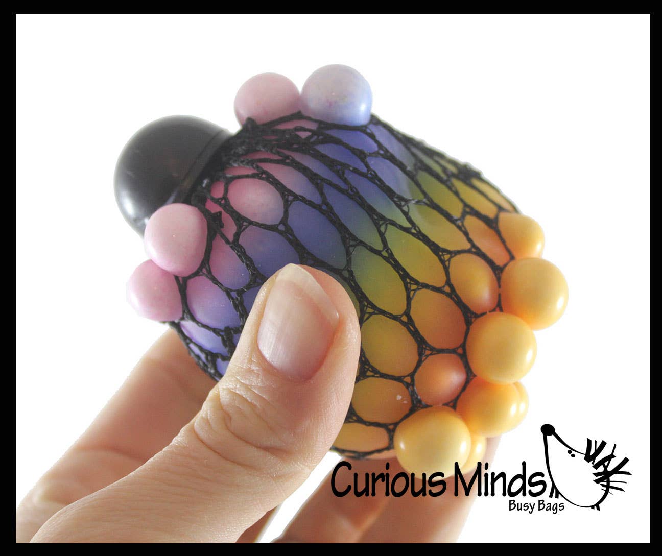 Rainbow Mesh Doh Filled Squeeze Balls - Doh - Ultra Squish