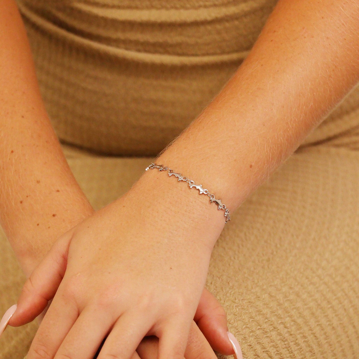 Stainless Steel Dolphin Chain - By The Foot