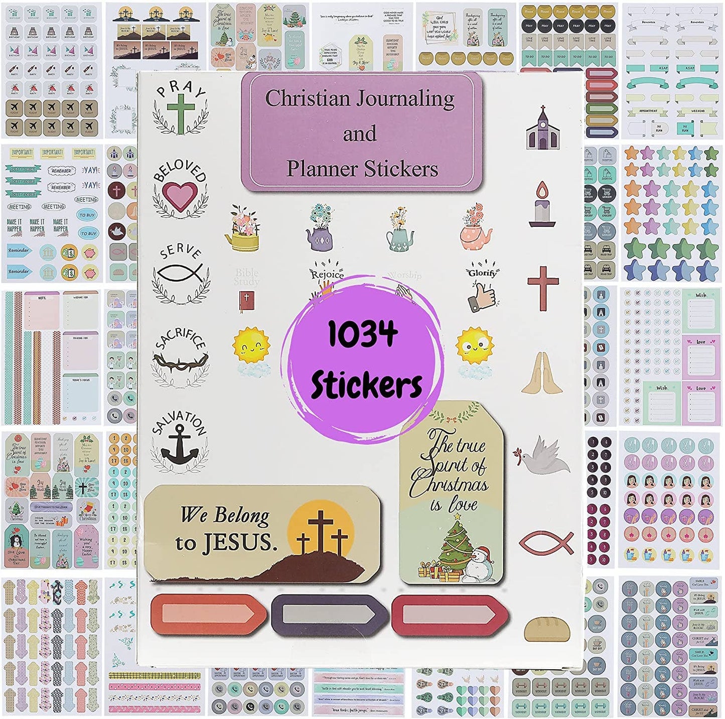 Mr. Pen Christian Journaling Stickers - 31 Sheets