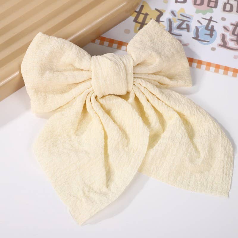 PRETTY DITSY ORGANZA BOW RIBBON HAIR CLIPS | 40H902