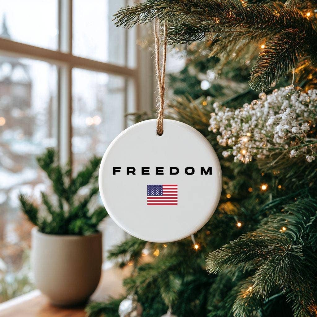 Freedom Christmas Ornament, Freedom Christmas Tree Decor