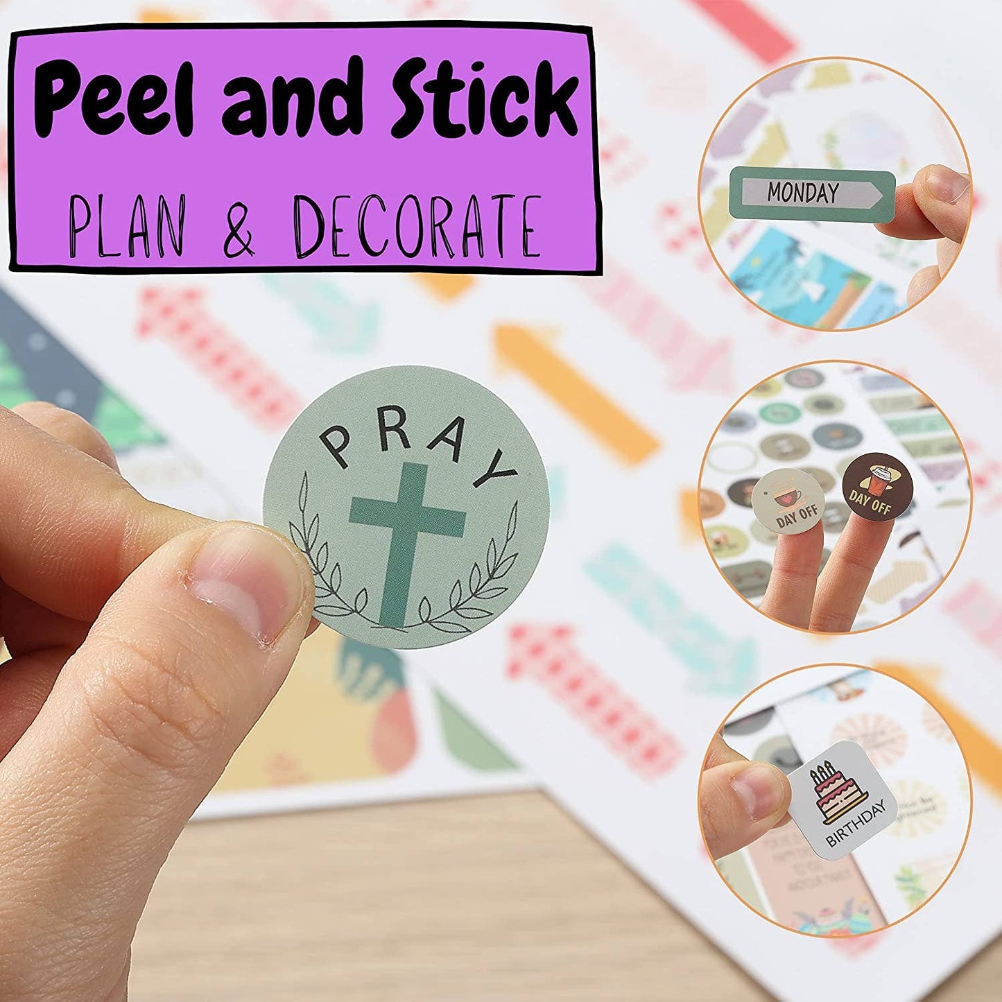 Mr. Pen Christian Journaling Stickers - 31 Sheets