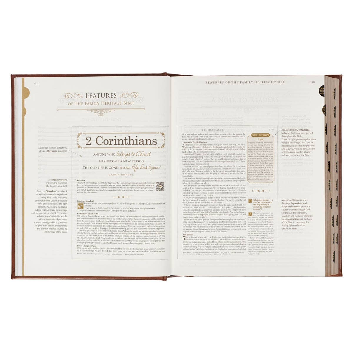 NLT, The Family Heritage Bible Hardcover, Brown