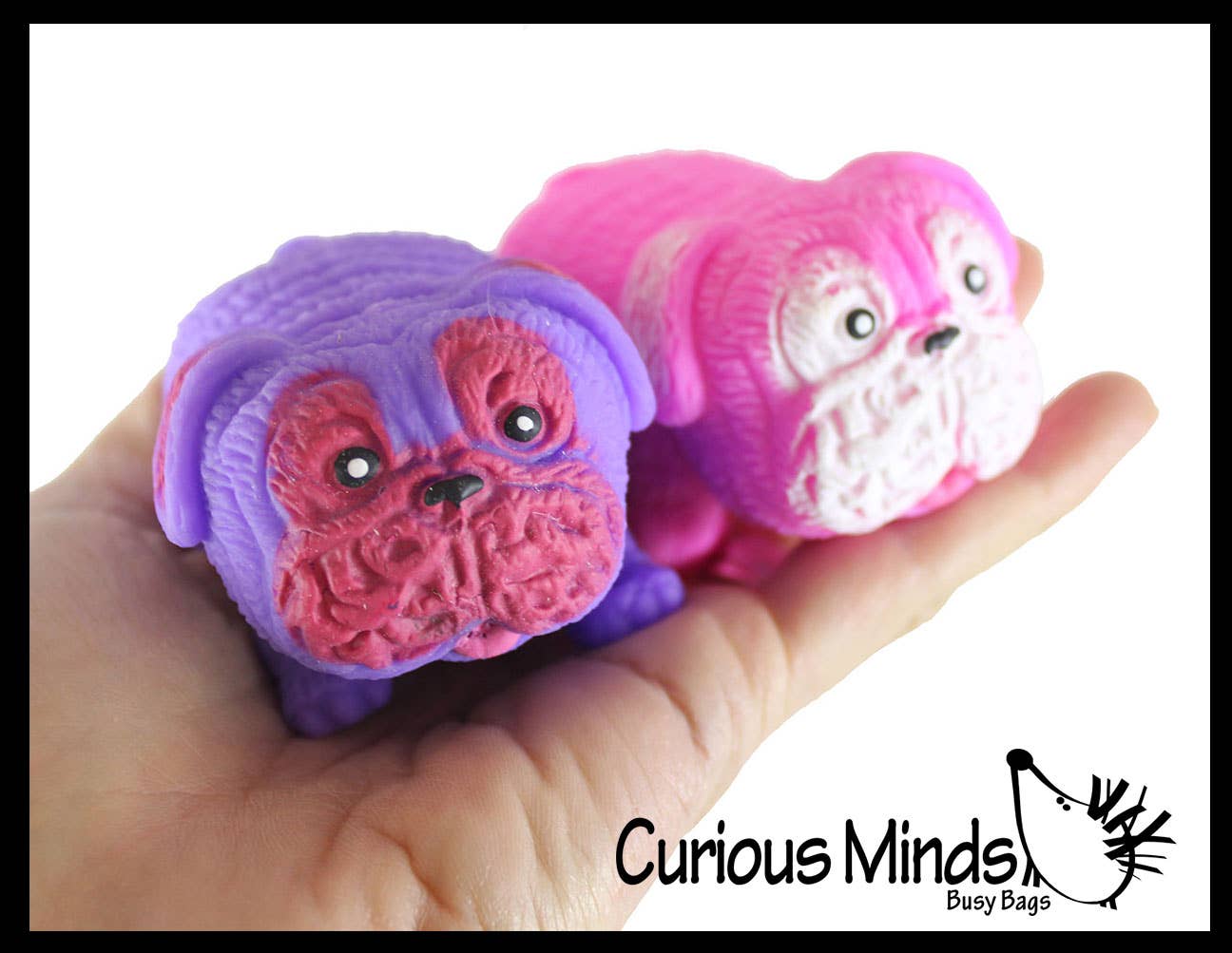 Stretchy Pug Dog Crushed Bead Sand Filled - Doggy Lover Se