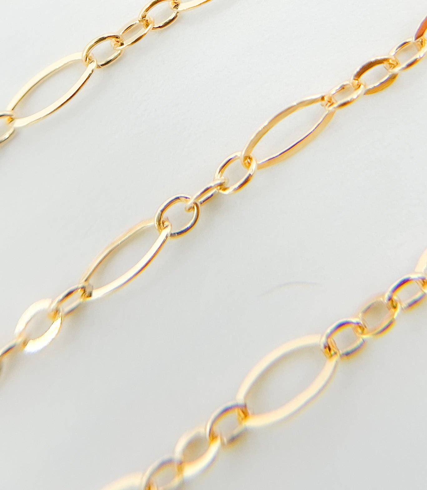 716F-801FGF. 14K Gold Filled Flat Long & Short Link