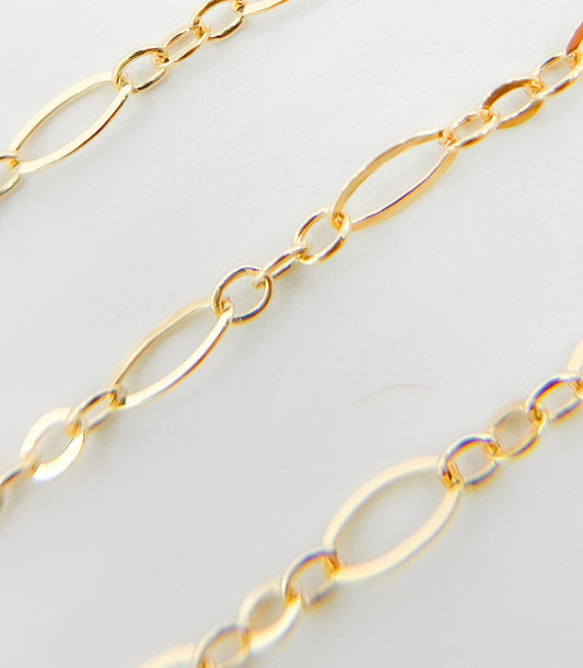716F-801FGF. 14K Gold Filled Flat Long & Short Link