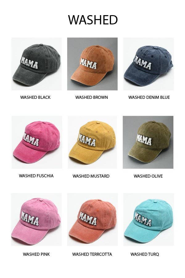 Washed Sherpa Mama Baseball Cap