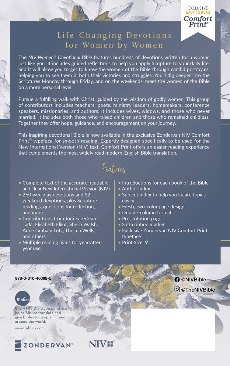 NIV, Women's Devotional Bible