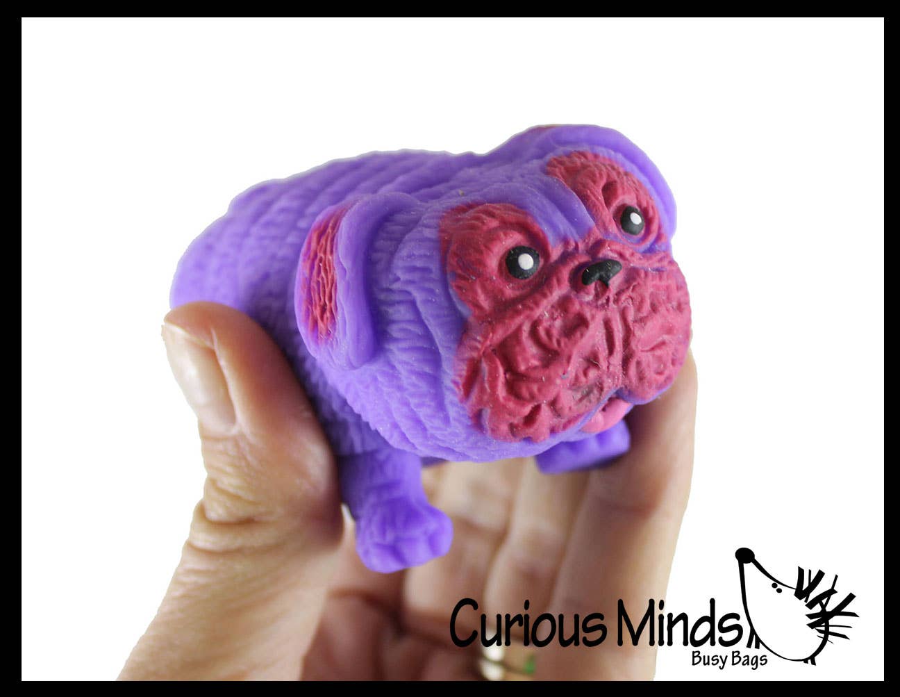 Stretchy Pug Dog Crushed Bead Sand Filled - Doggy Lover Se