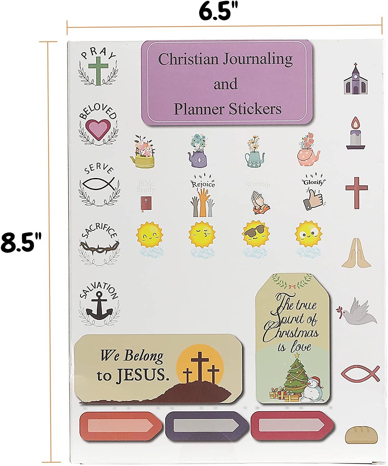 Mr. Pen Christian Journaling Stickers - 31 Sheets