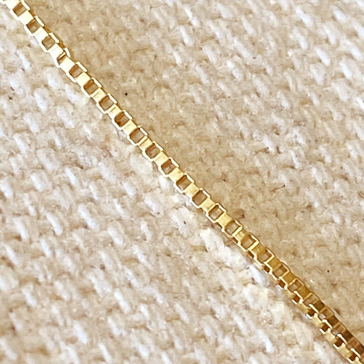 14k Gold Filled Unfinished 0.75mm Box Chain