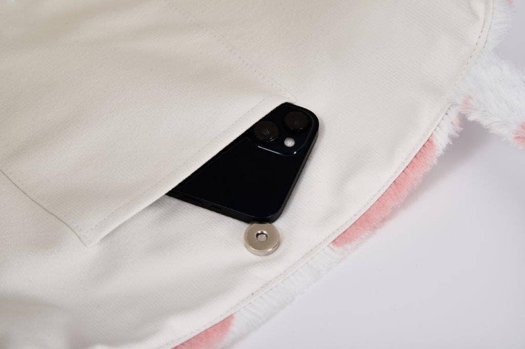 "Strawberry Cow" Designer Fur Tote Bag