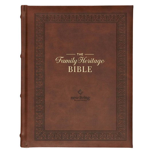 NLT, The Family Heritage Bible Hardcover, Brown