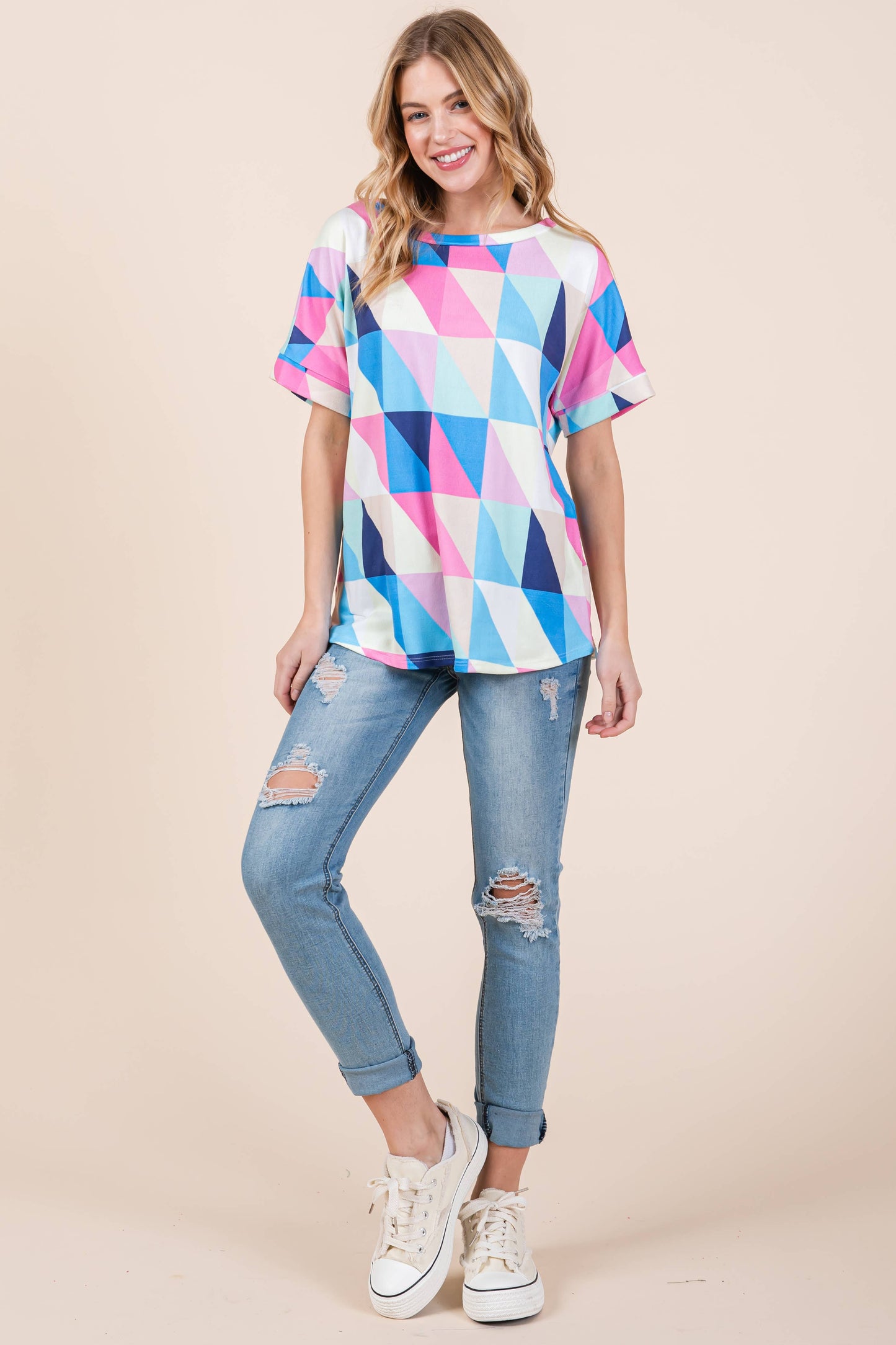 Relaxed Knit T-Shirt