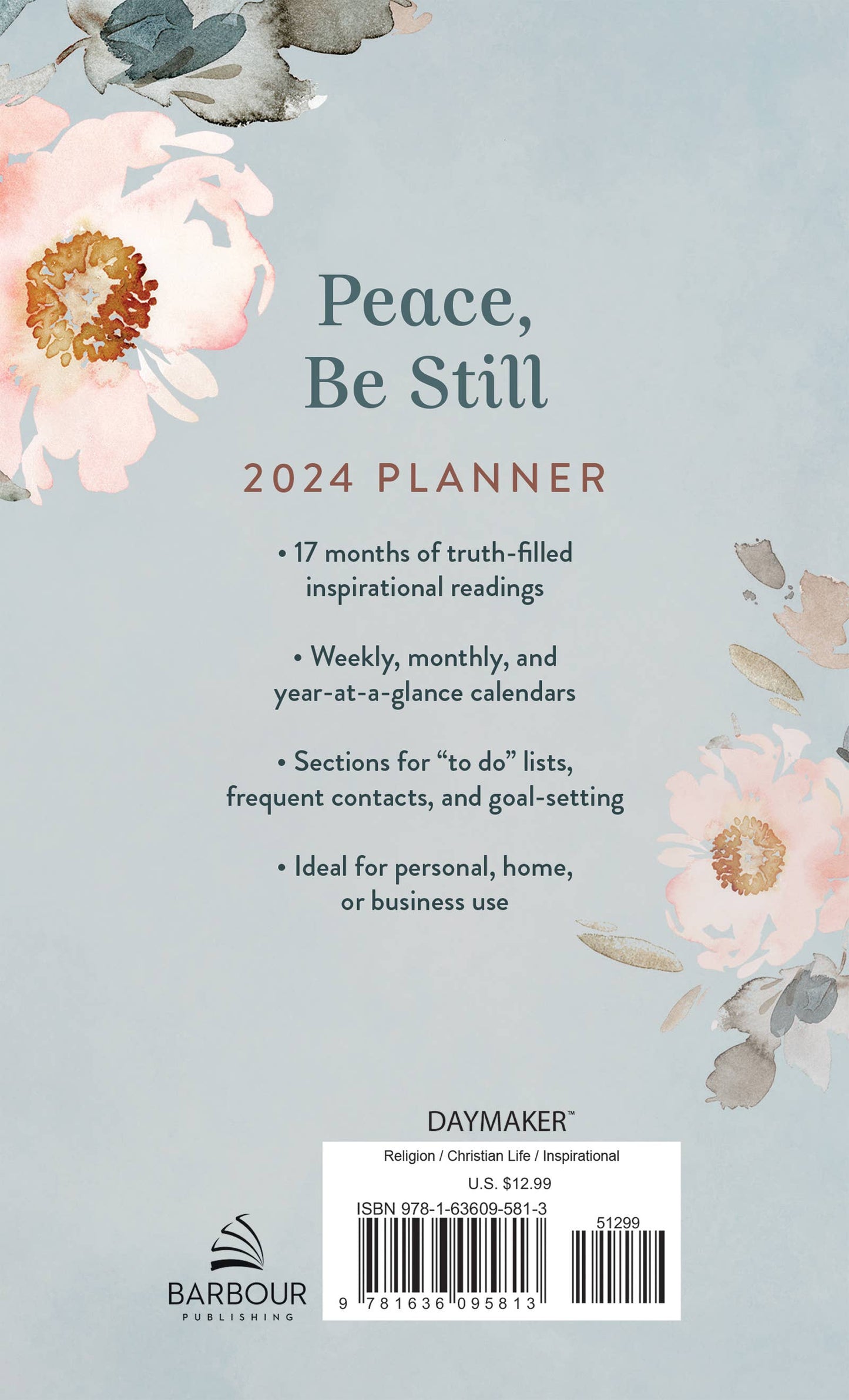 2024 Planner Peace, Be Still