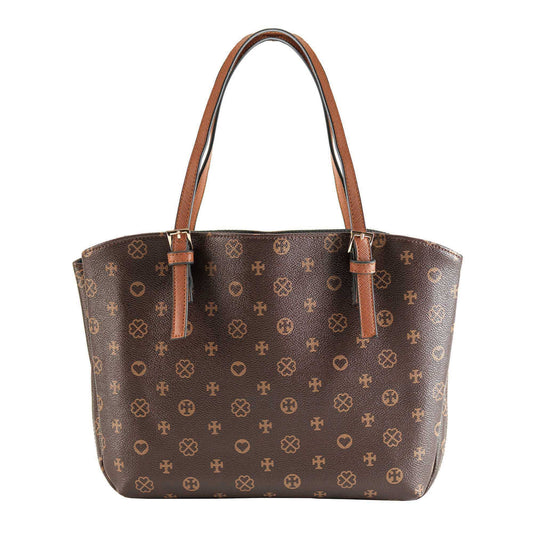 Bible Cover Brown Heart Wedge X- Large