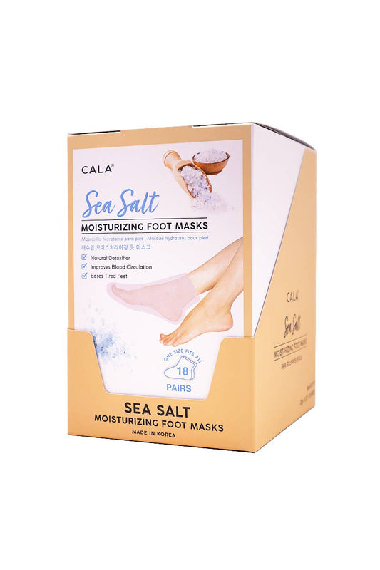 CALA 3 Pairs Moisturizing Foot Mask 67176 Sea Salt - 6pcs
