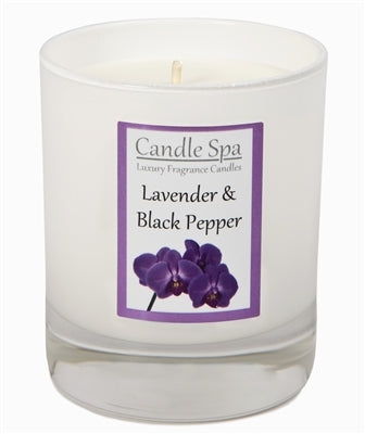 Lavender and Black Pepper Scented Candle