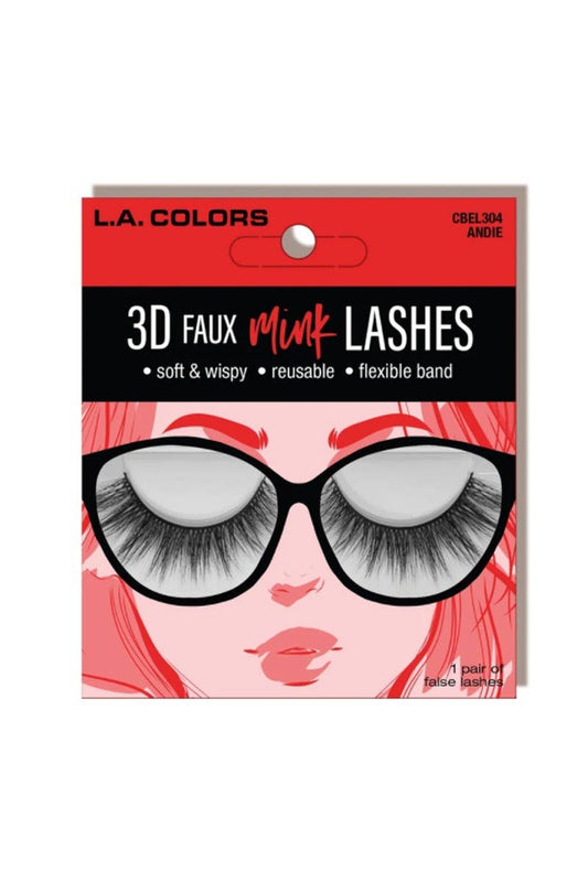 LA Colors 3D Faux Mink Eyelashes - Andie