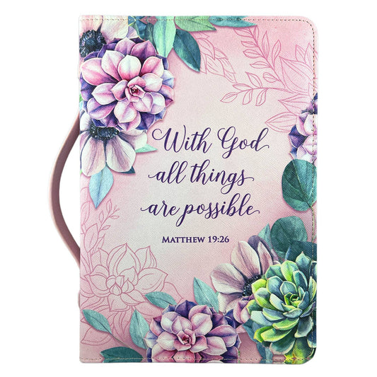 BC- "WITH GOD ALL THINGS"-PINK-XL