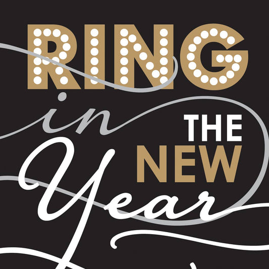 Paper Cocktail Napkins Pack of 20 Ring in the New Year