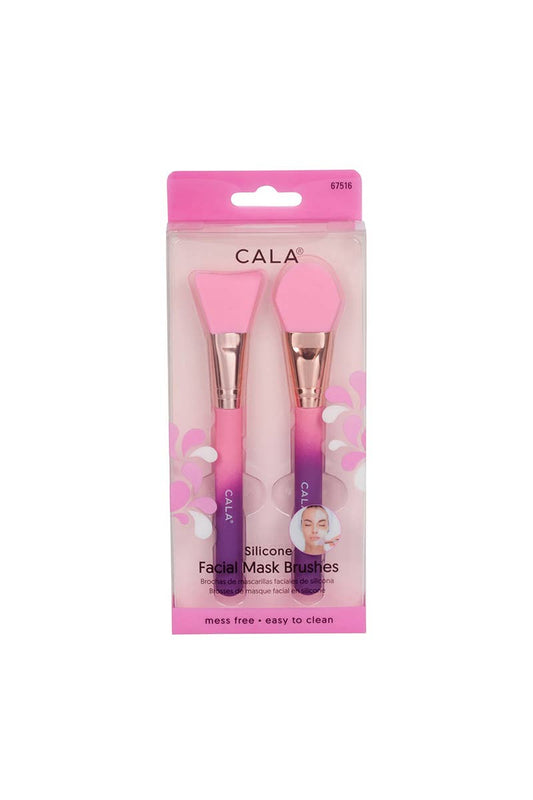 CALA Silicone 2 pcs Facial Mask Brushes - Pink