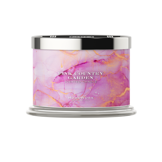 Pink Country Garden 14-oz 3-Wick Candle